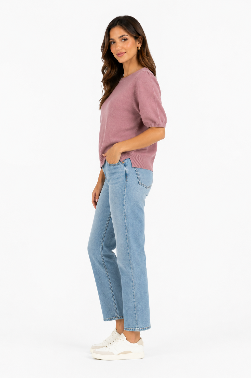 LA VILA MILANO-Short-sleeved fine knit sweater from La Vila Milano