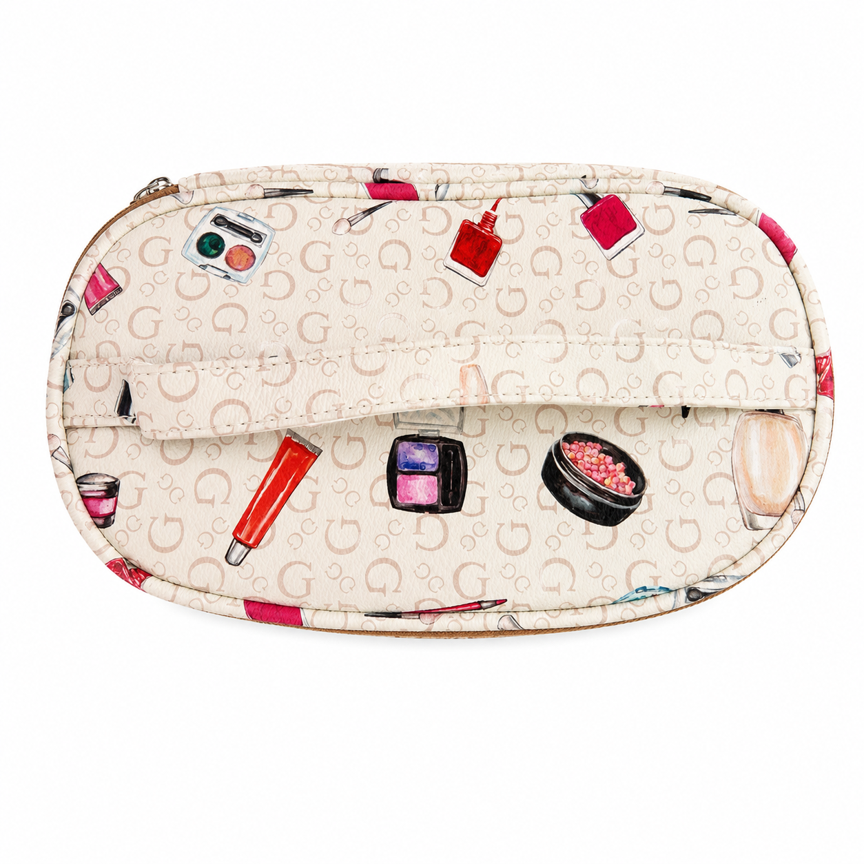 Guess Cosmetic Pinafore Travel White Bag