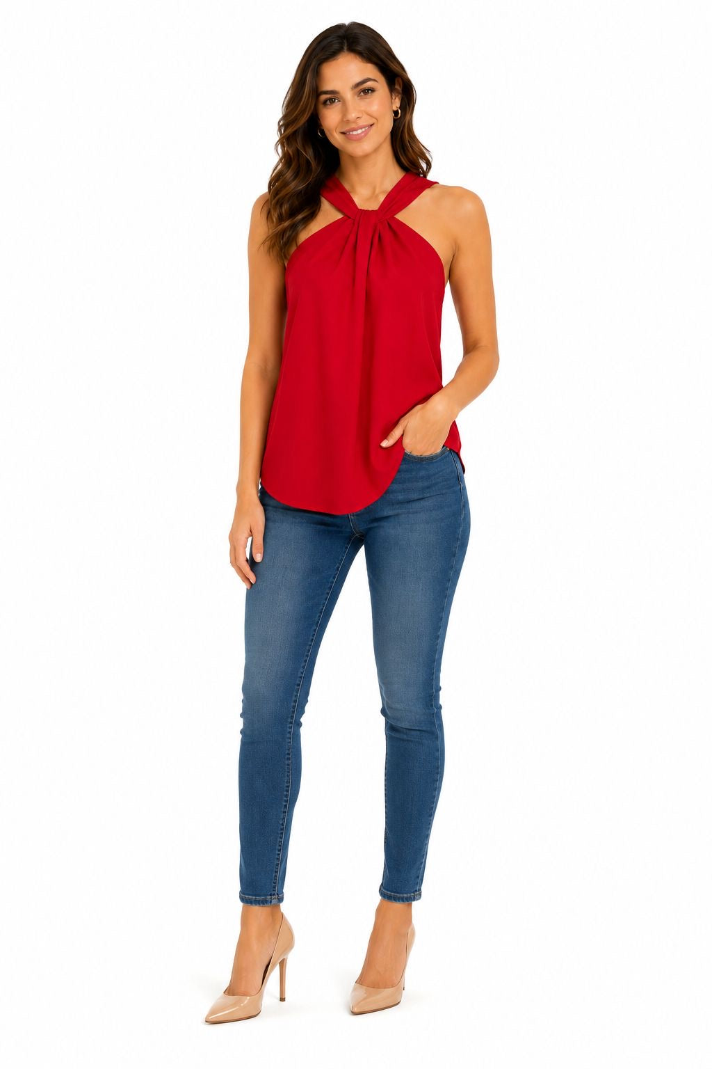 Pleione Sleeveless Halter Top