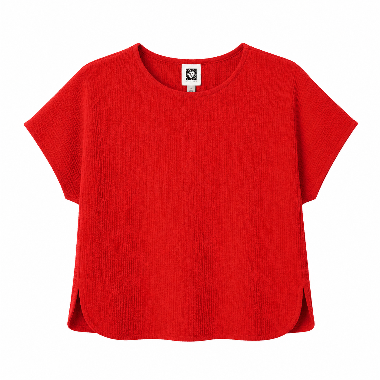 Anne Klein's blouse is a round neck garment
