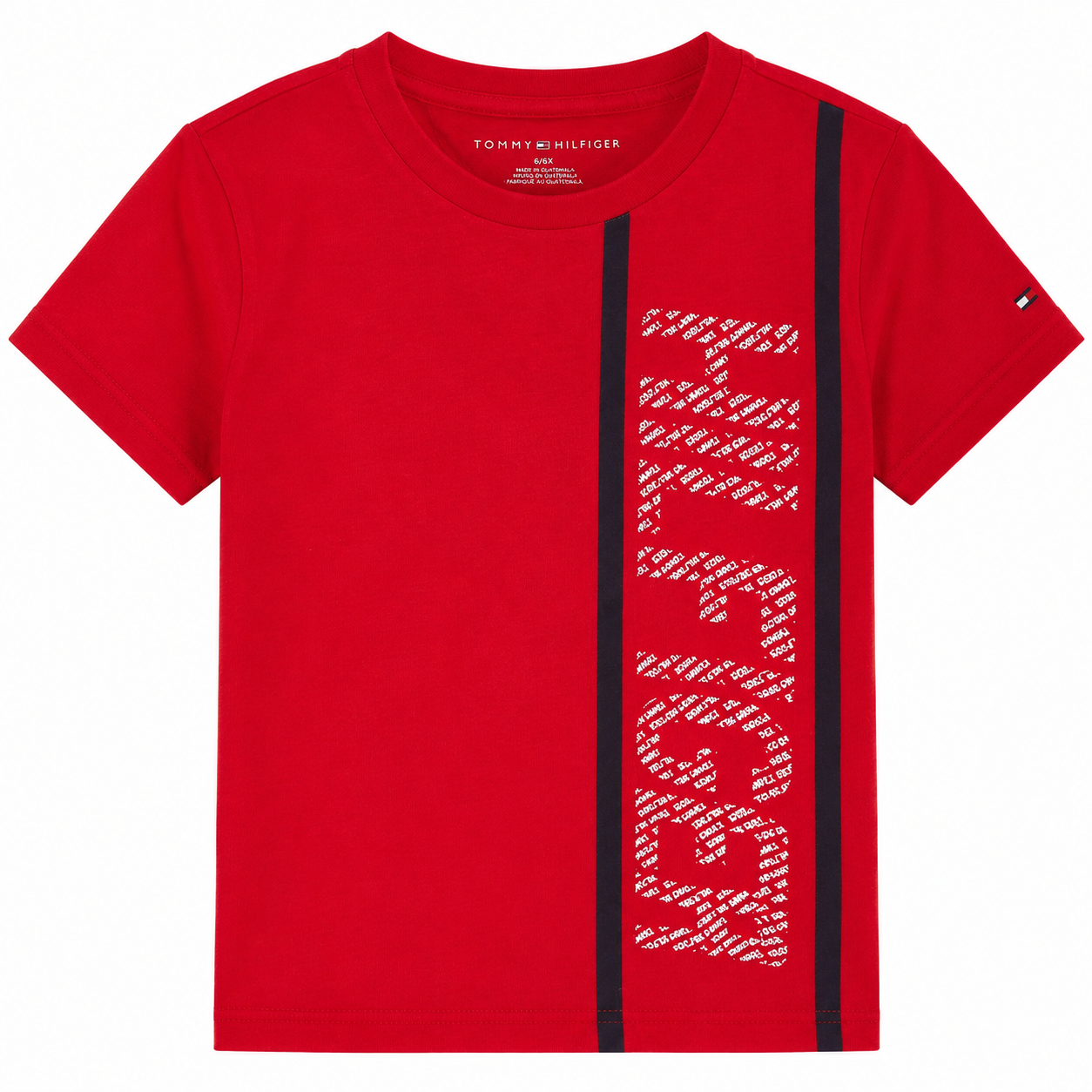 Tommy Hilfiger kids' vertical logo t-shirt