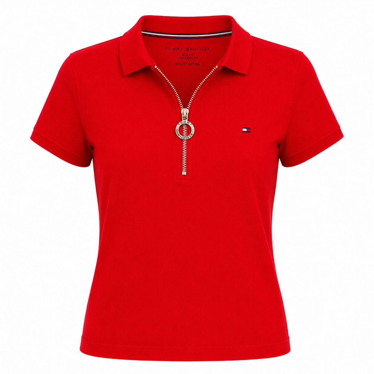 TOMMY HILFIGER-Slim Fit Zip Polo