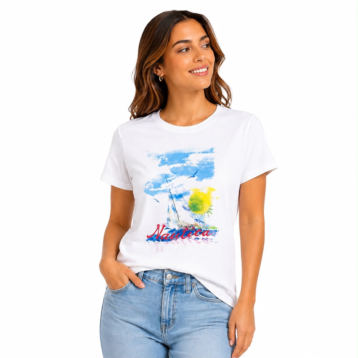 Nautica Sustainably Crafted Ocean Vives Graphic T-Shirt