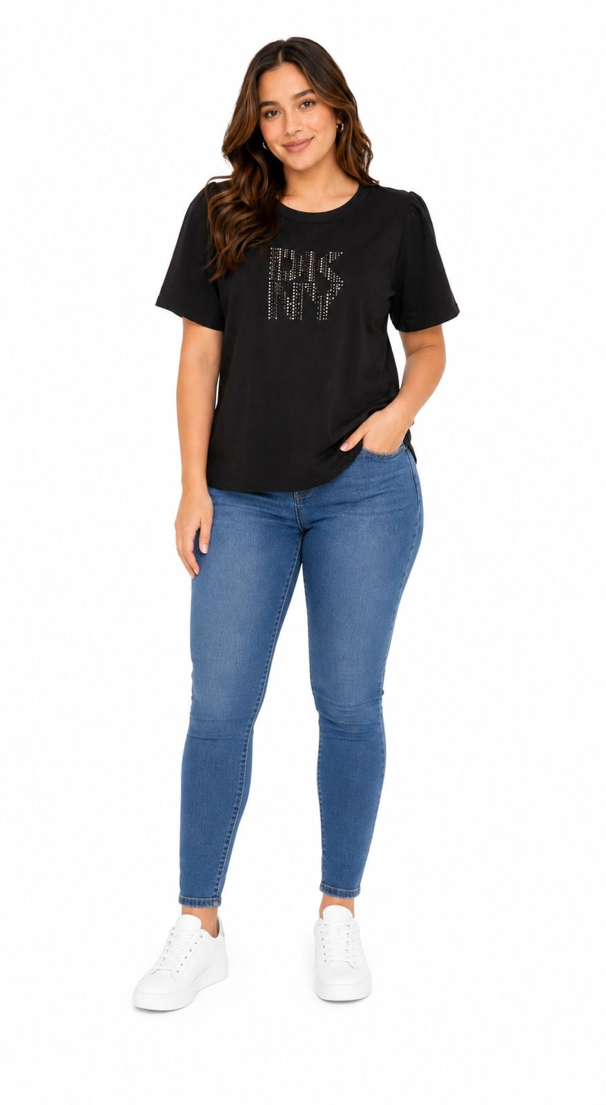 DKNY Hot Fix Logo Tee