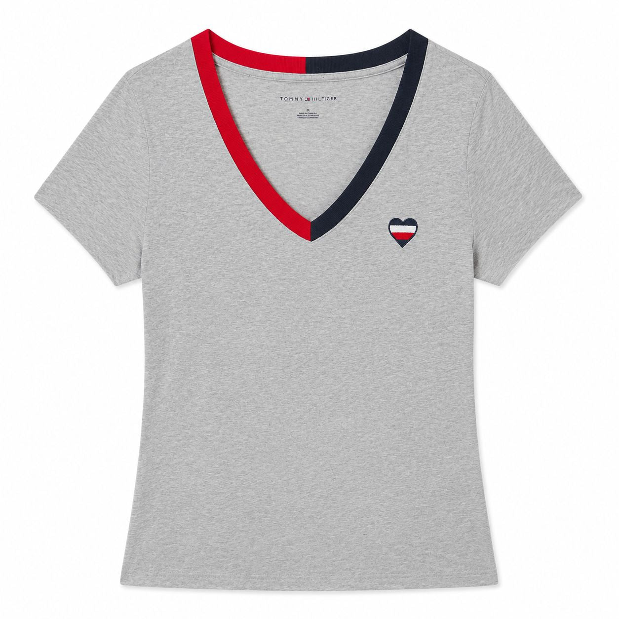 Tommy Hilfiger V Neck Heart Shirt