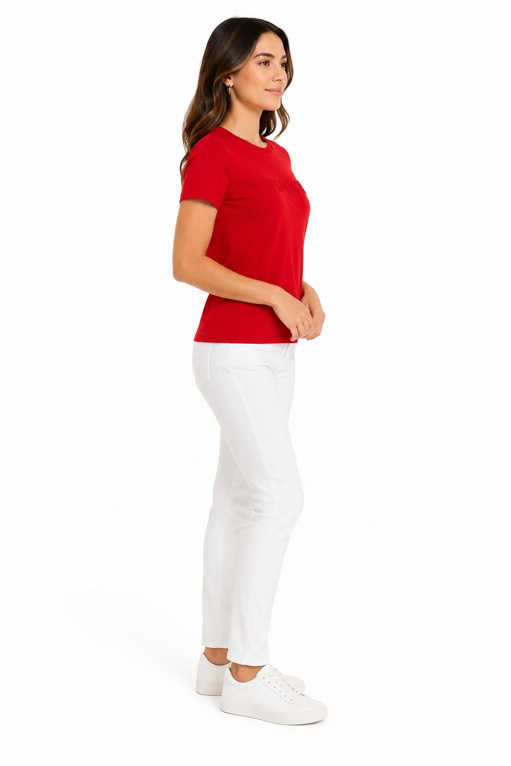 NAUTICA-Red round neck t-shirt