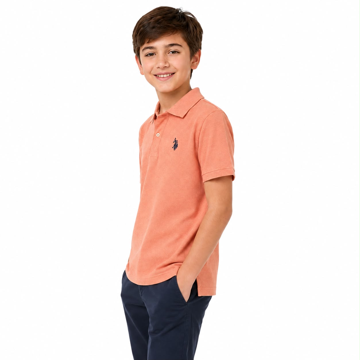 US Polo ASSN Boys Small Logo Polo