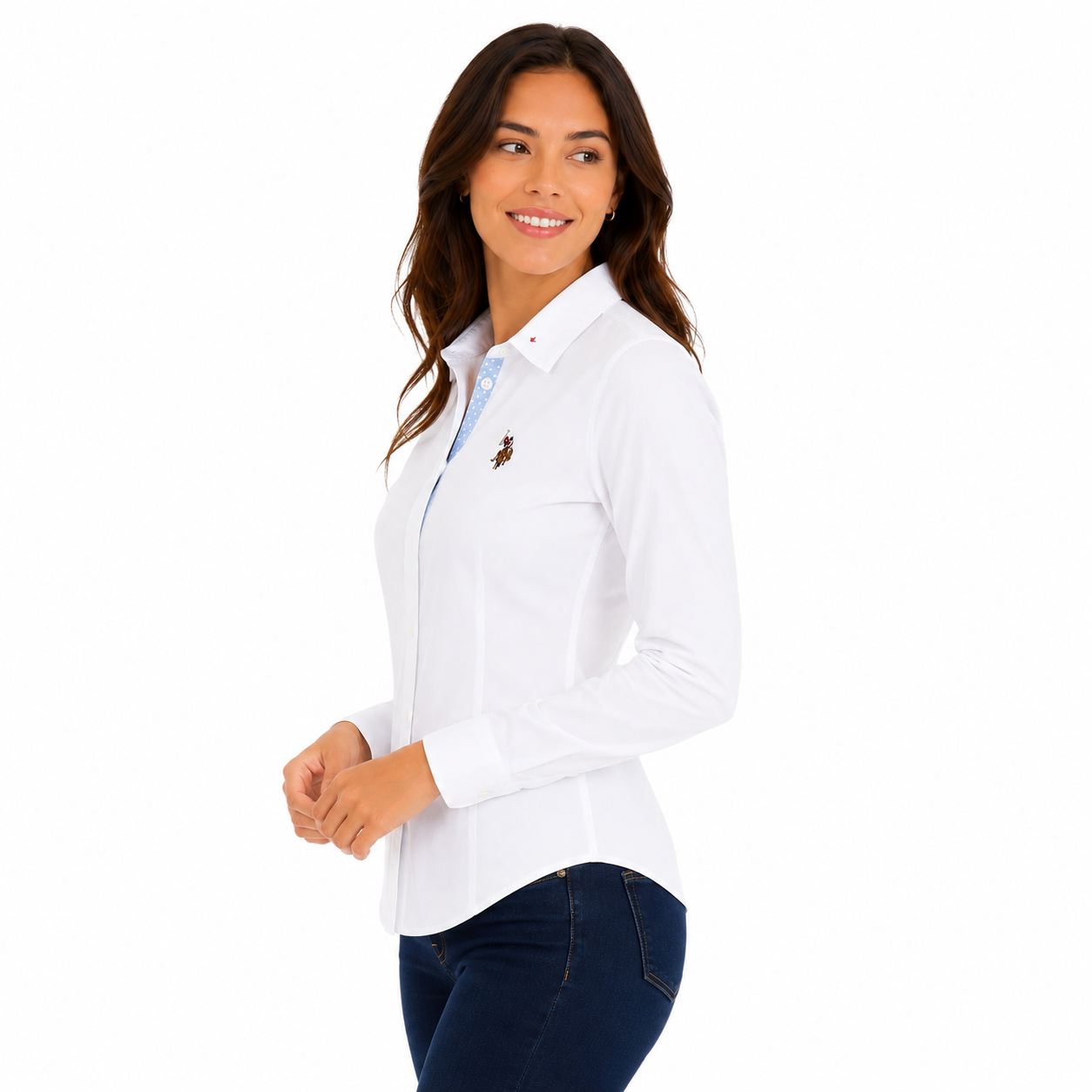 U.S Polo Multi Tonal Small Logo Oxford Shirt