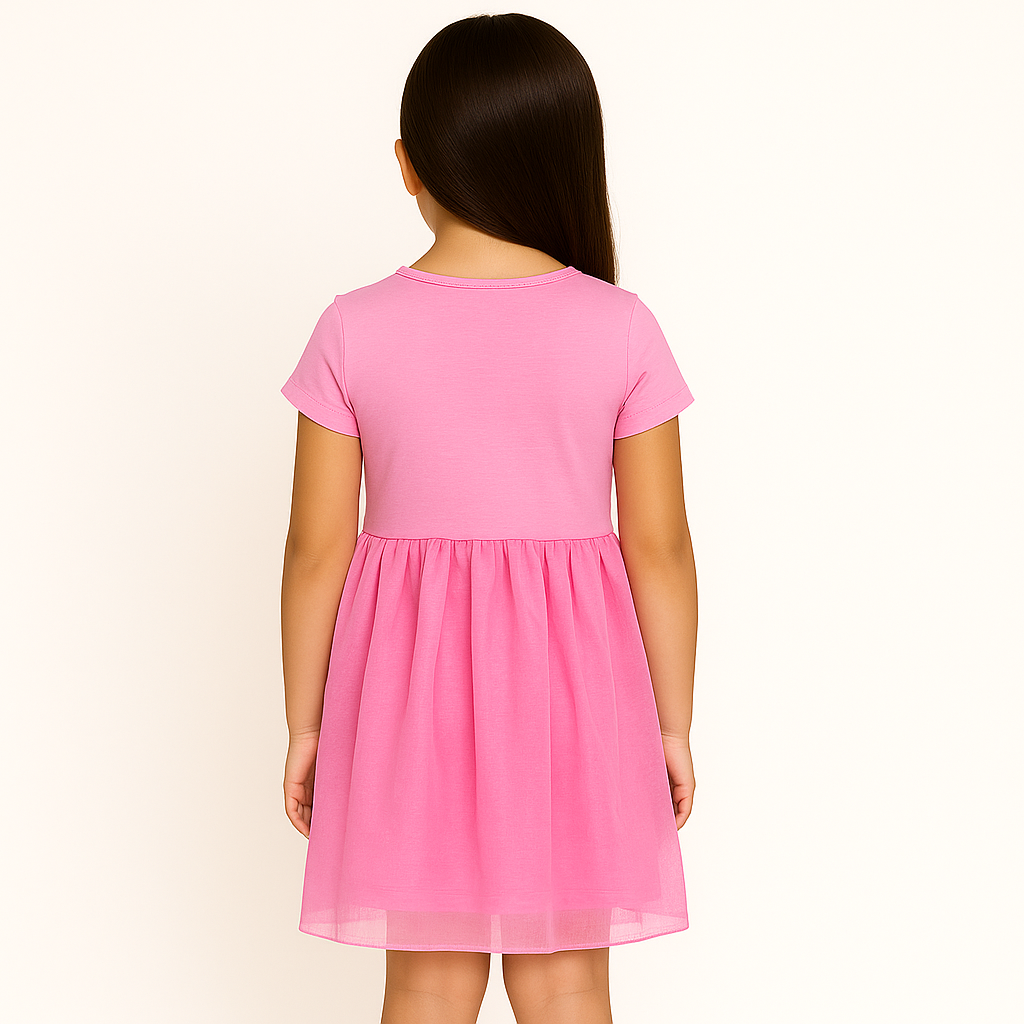 Barbie Toddler Girls Shine On Short Sleeve Dress
