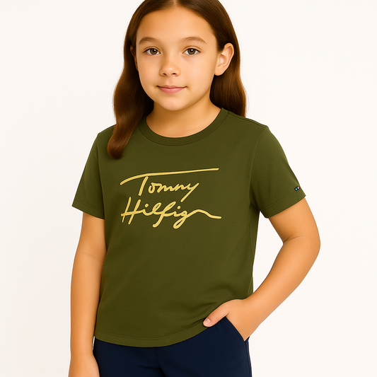 Tommy Hilfiger Embroidered Signature Crewneck T-Shirt