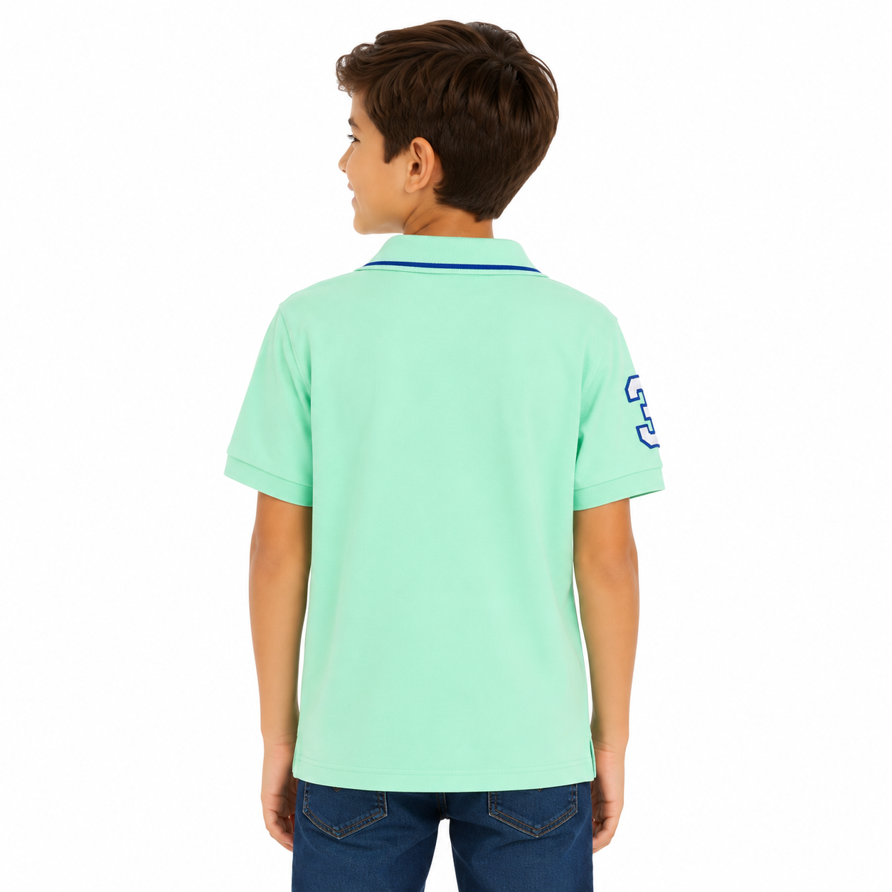 U.S Polo Association Pure Cotton Solid Polo Shirt
