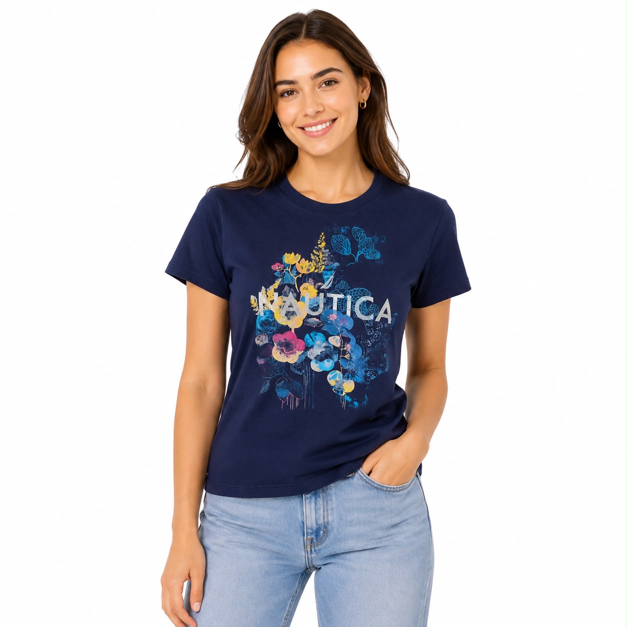 Náutica Flowers Foil Graphic T-Shirt