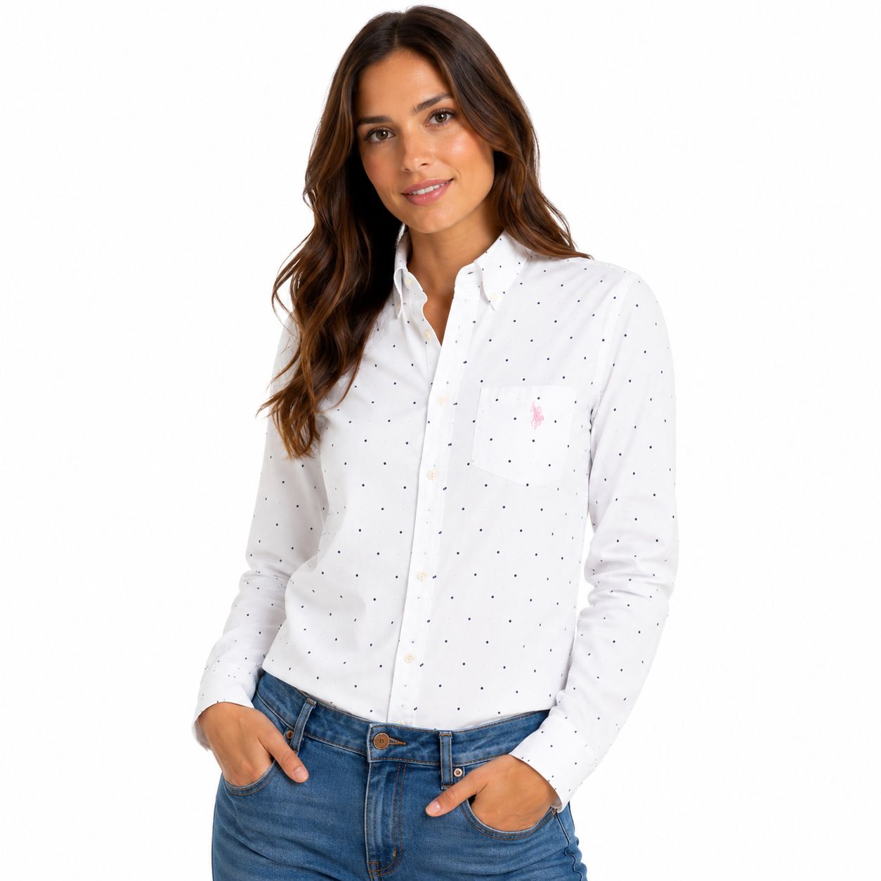 U.S Polo Assn Solid Stretch Poplin Shirt