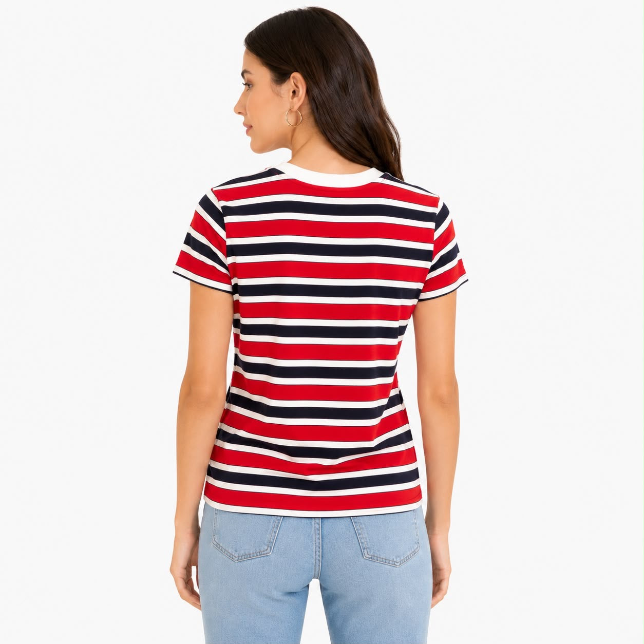Nautica Sailing 1983 Striped Graphic T-Shirt