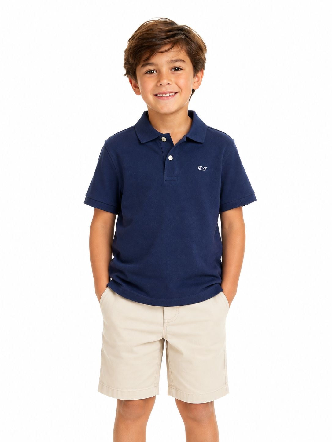 Vineyard Vines Boys' Heritage Pique Polo