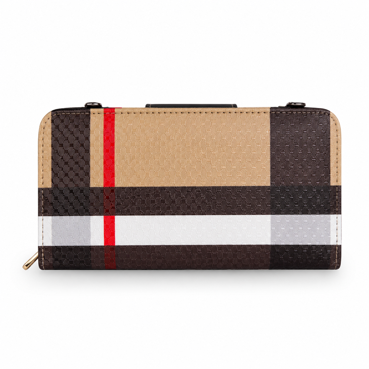 British Tartan Check Continental Wallet