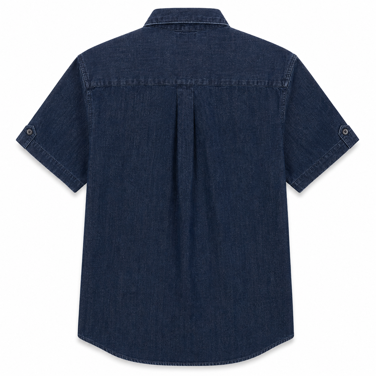 Kenneth Cole short-sleeved denim shirt Slim