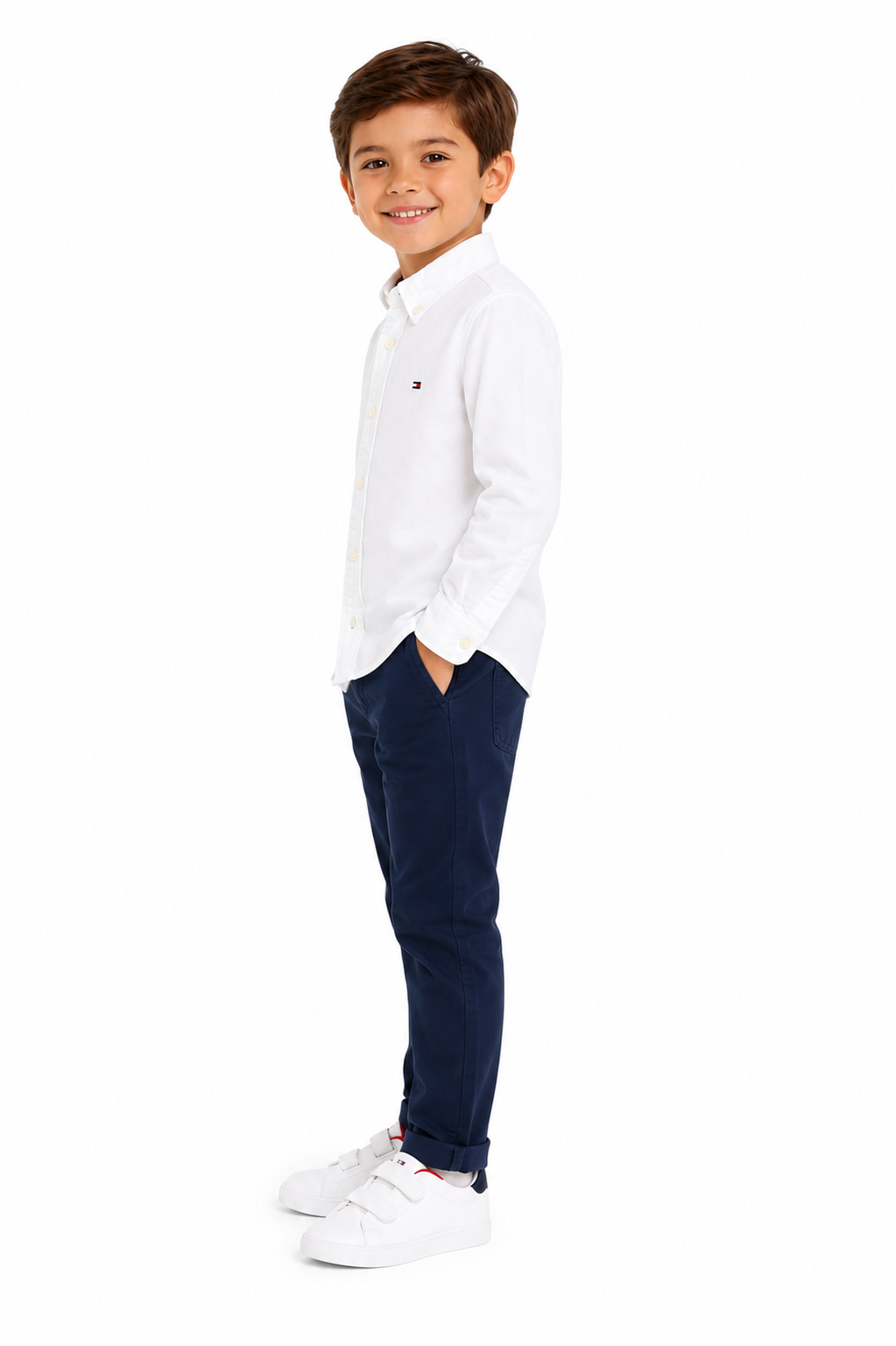 Tommy Hilfiger Boys Long Sleeve Oxford Shirt