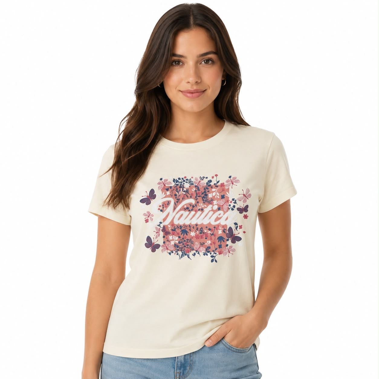 NAUTICA-Graphic t-shirt for women