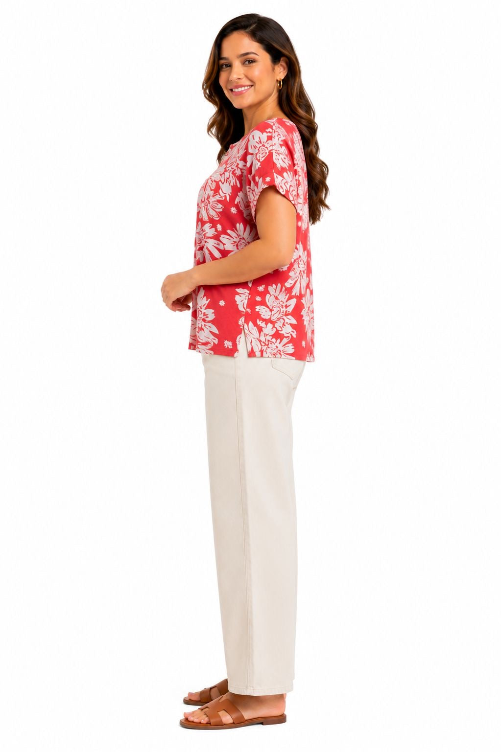 ECLA-Intense coral t-shirt