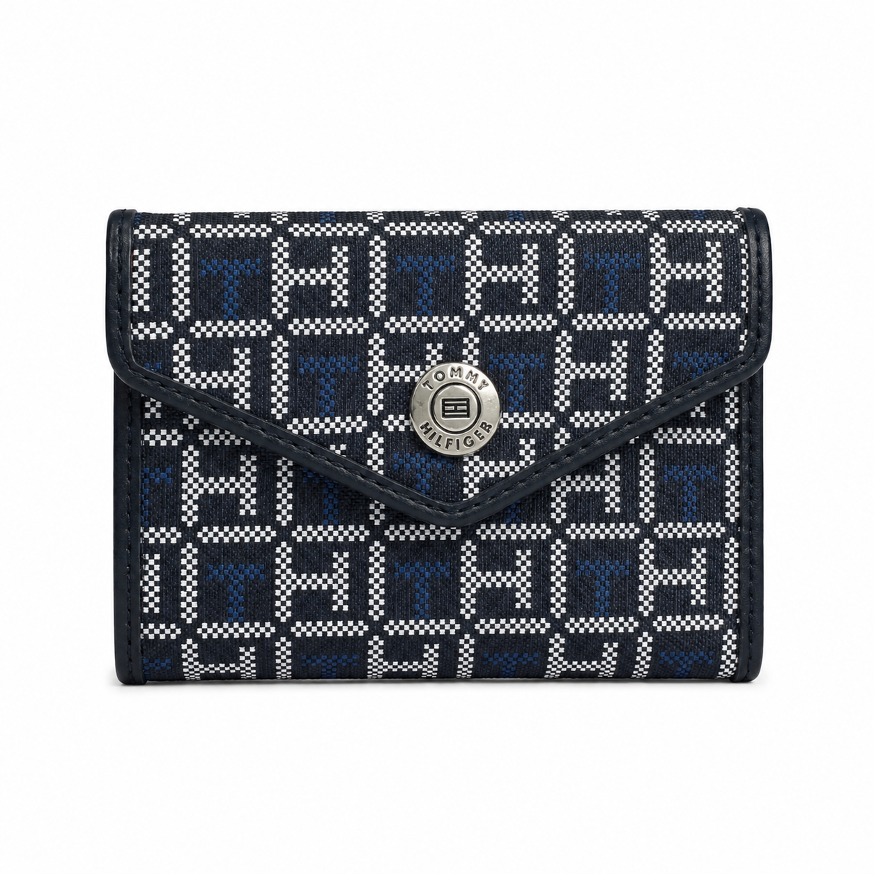 Tommy Hilfiger monogram jacquard envelope wallet
