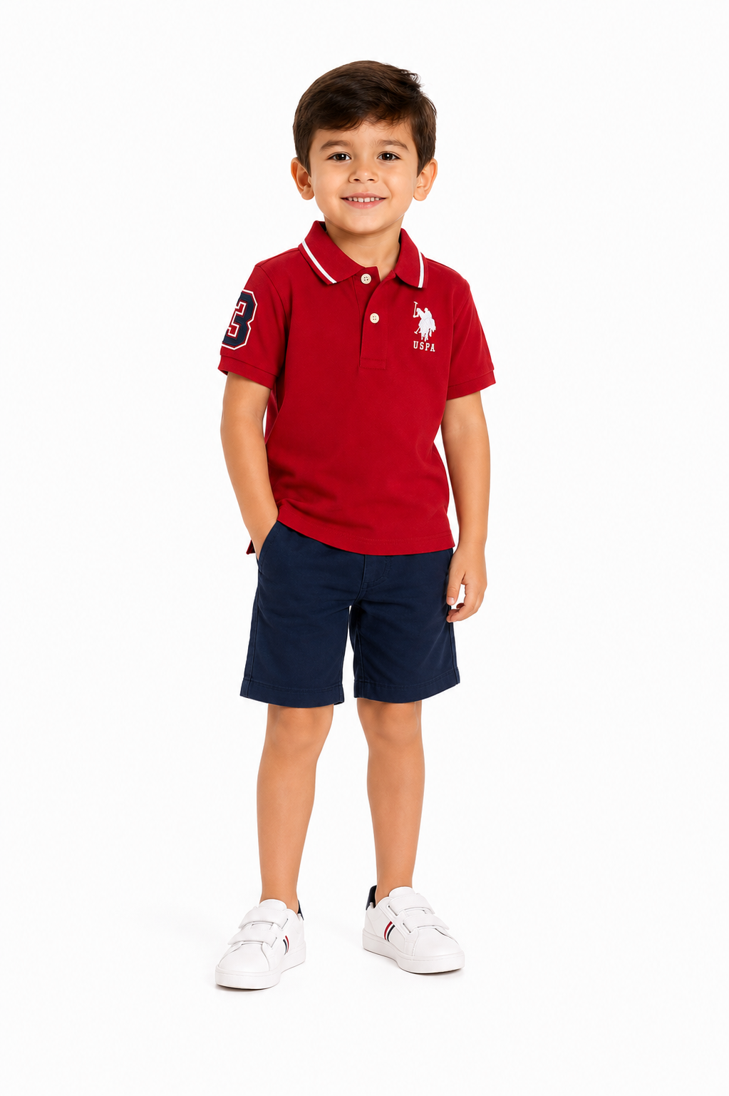 US Polo Assn Boys Pique Solif Polo Shirt