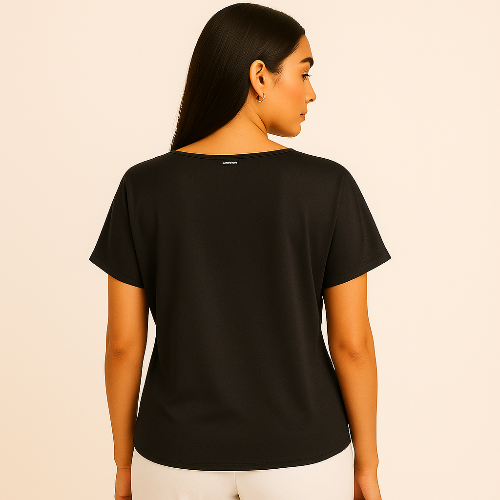 Anne Klein Bateau Neck Short Sleeve Blouse