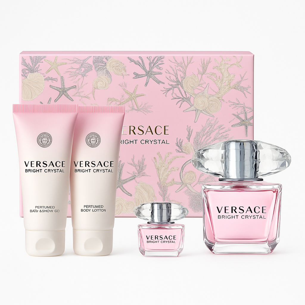 Versace Bright Crystal Fragrances 4-Piece Gift Set for Women