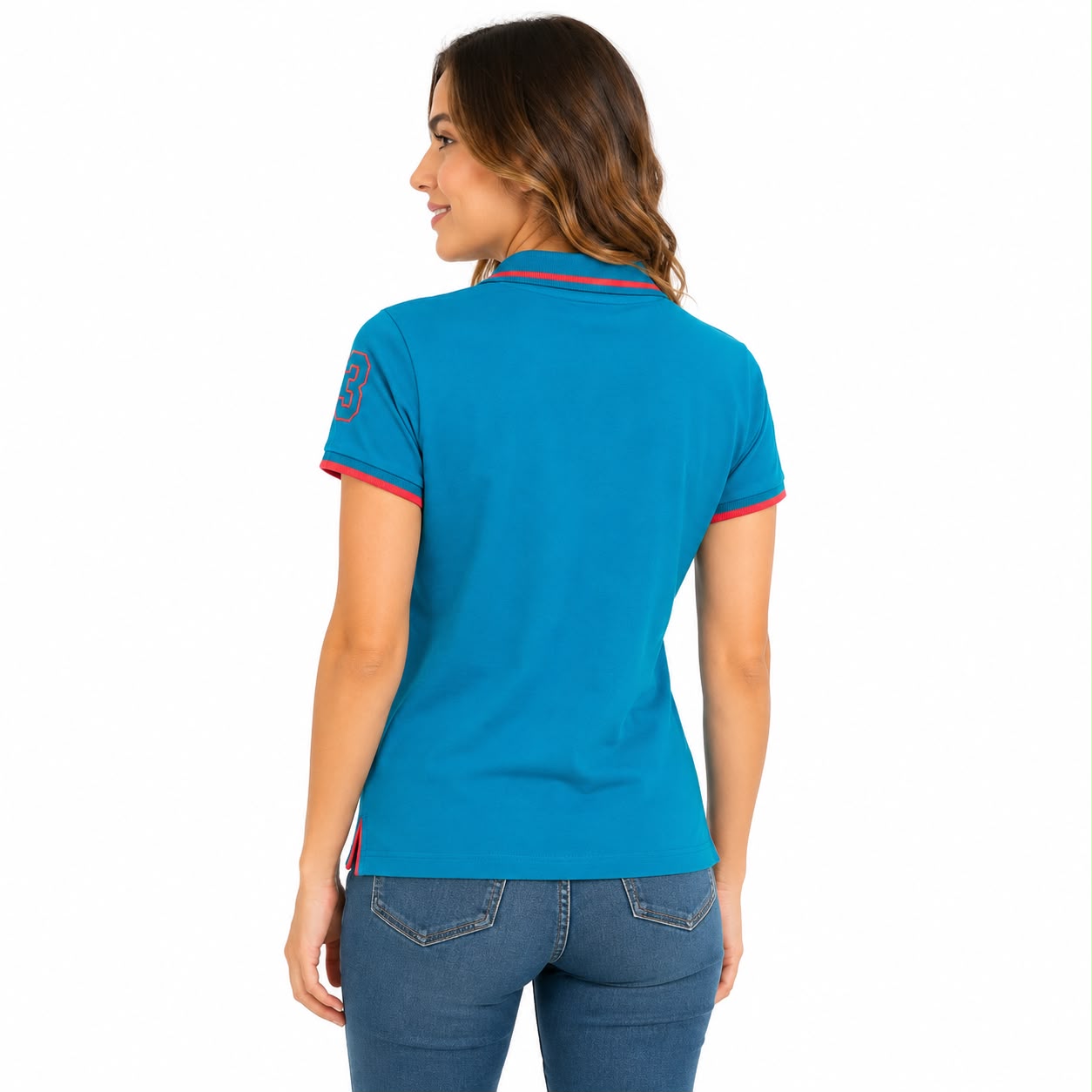US ASSN Multinational Big Logo Polo