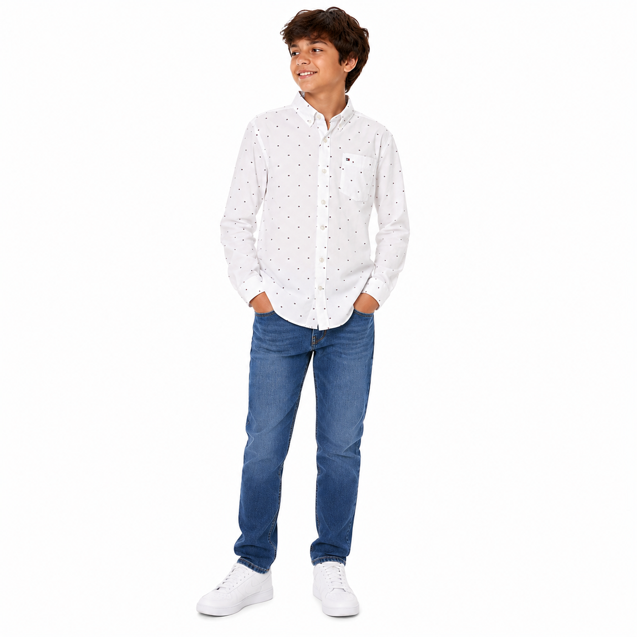 Tommy Hilfiger Little Boys Long-Sleeve Fred Button-Front Shirt