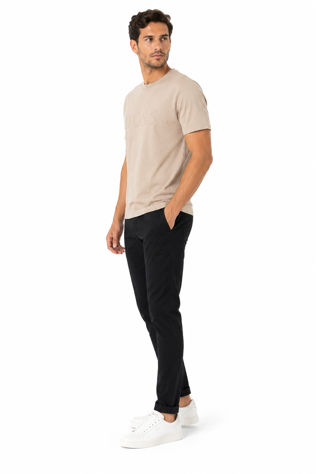 HUGO BOSS-BOSS men's round neck t-shirt