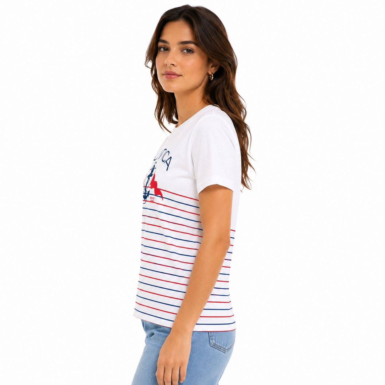 Nautica Heritage Striped Graphic T-Shirt