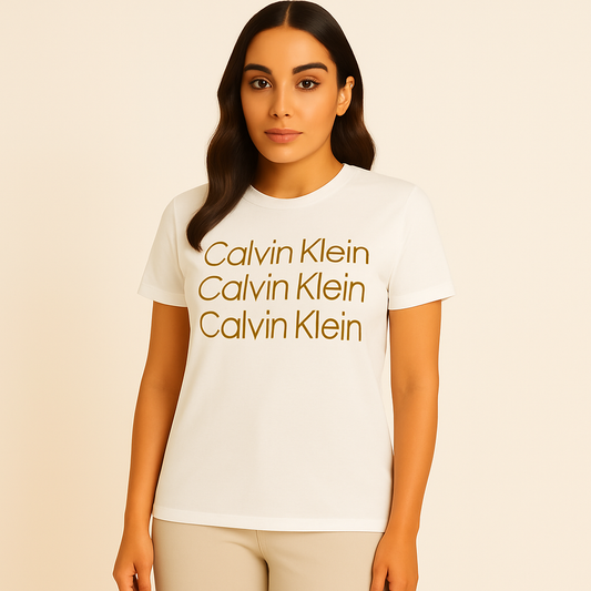 Calvin Klein Women’s Logo Letter T-Shirt
