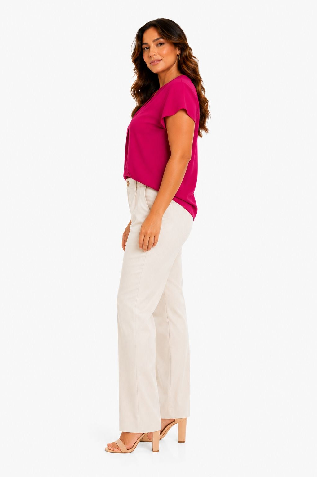 CALVIN KLEIN-Bright fuchsia blouse from the Calvin Klein brand