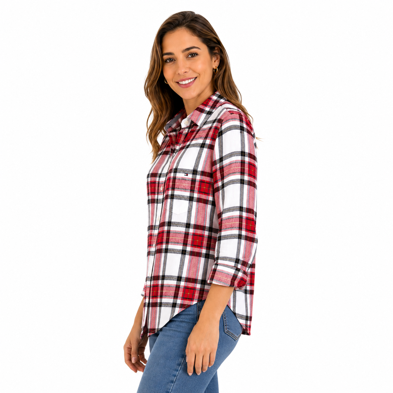 Tommy Hilfiger laid Cotton Poplin Shirt