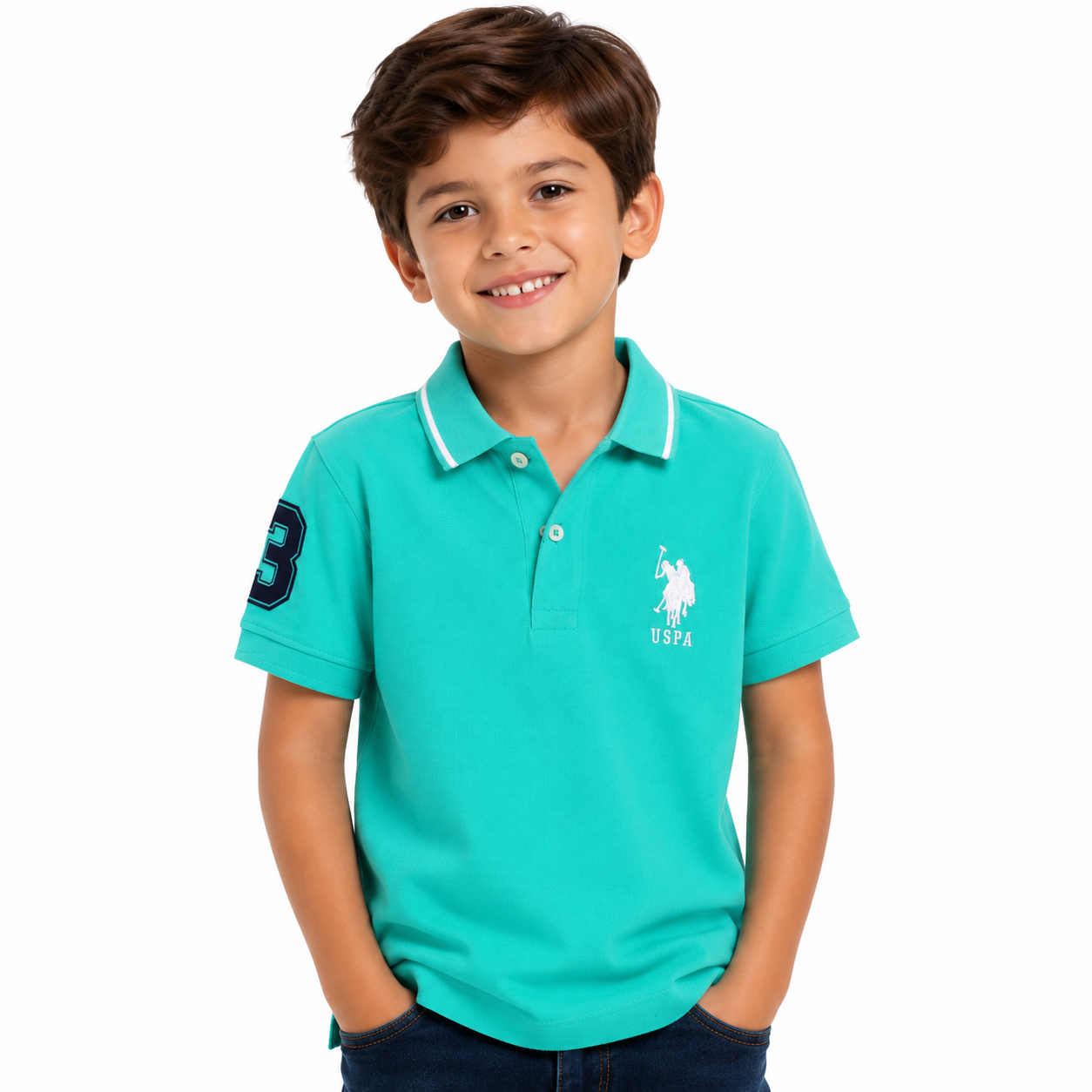 U.S. POLO ASSN- Boys Piqué Polo Shirt