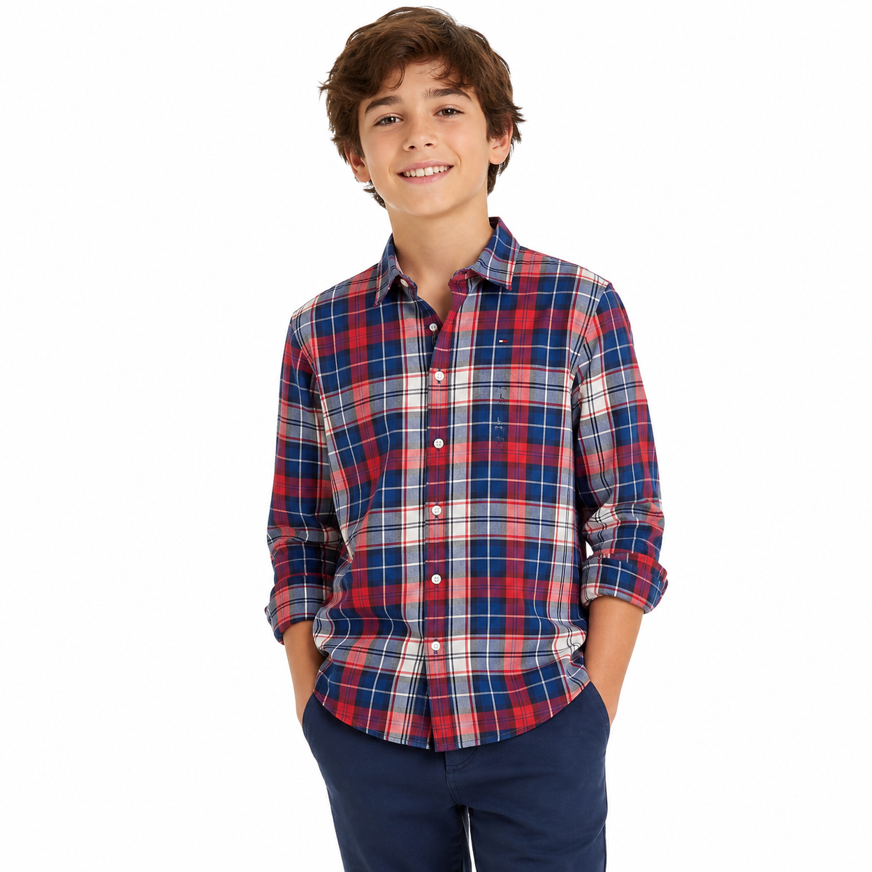 Tommy Hilfiger plaid shirt for kids
