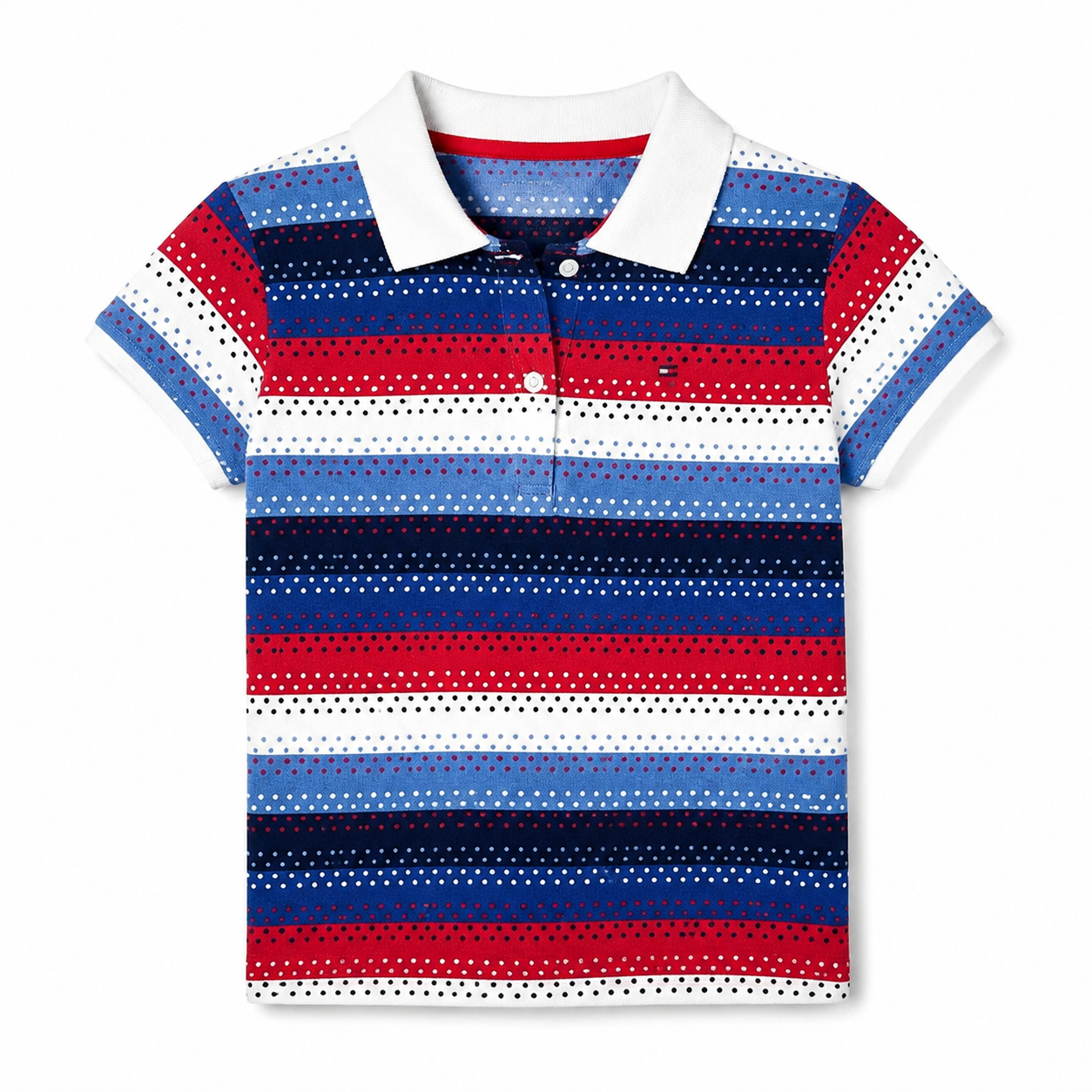 Tommy Hilfiger striped short-sleeve polo shirt