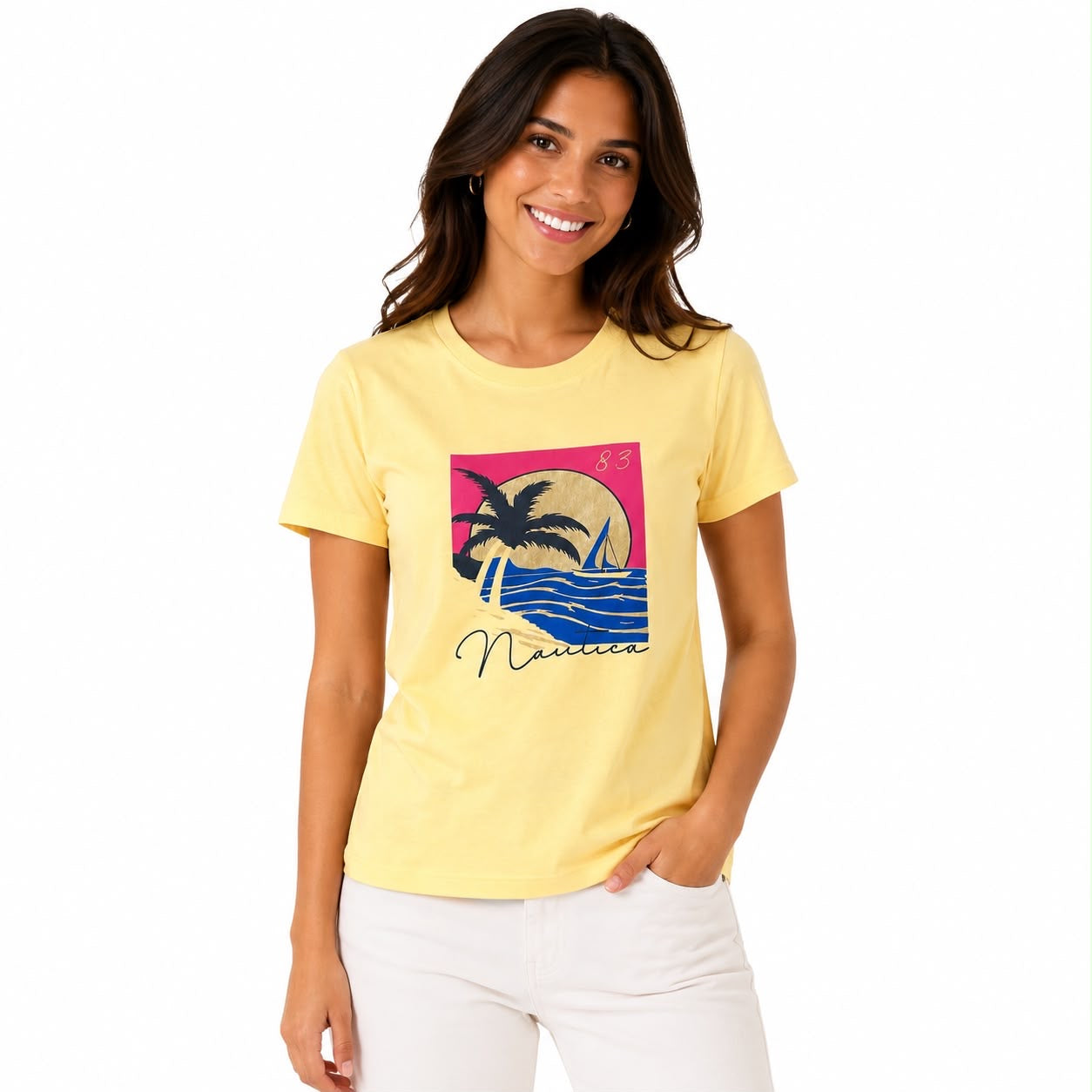 Náutica Sunset Sailing Foil Graphic T-Shirt