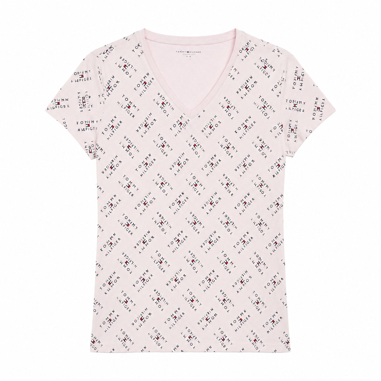 Tommy Hilfiger Typographic Print V-neck T-shirt