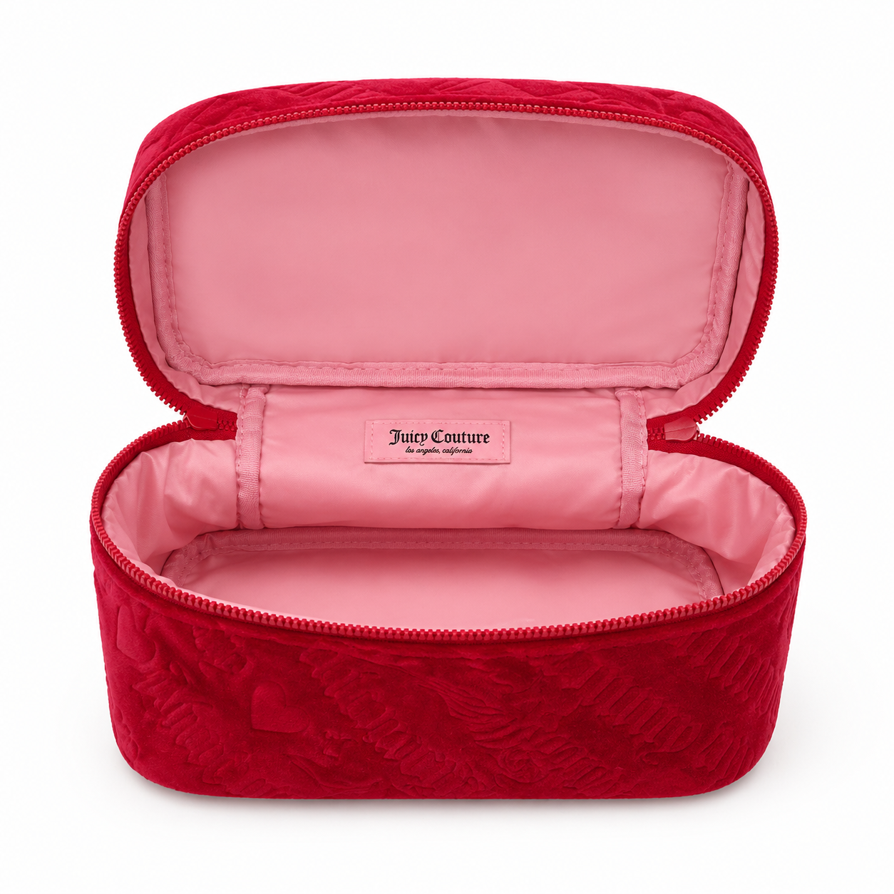Juicy Couture Red Press Terry Train Case
