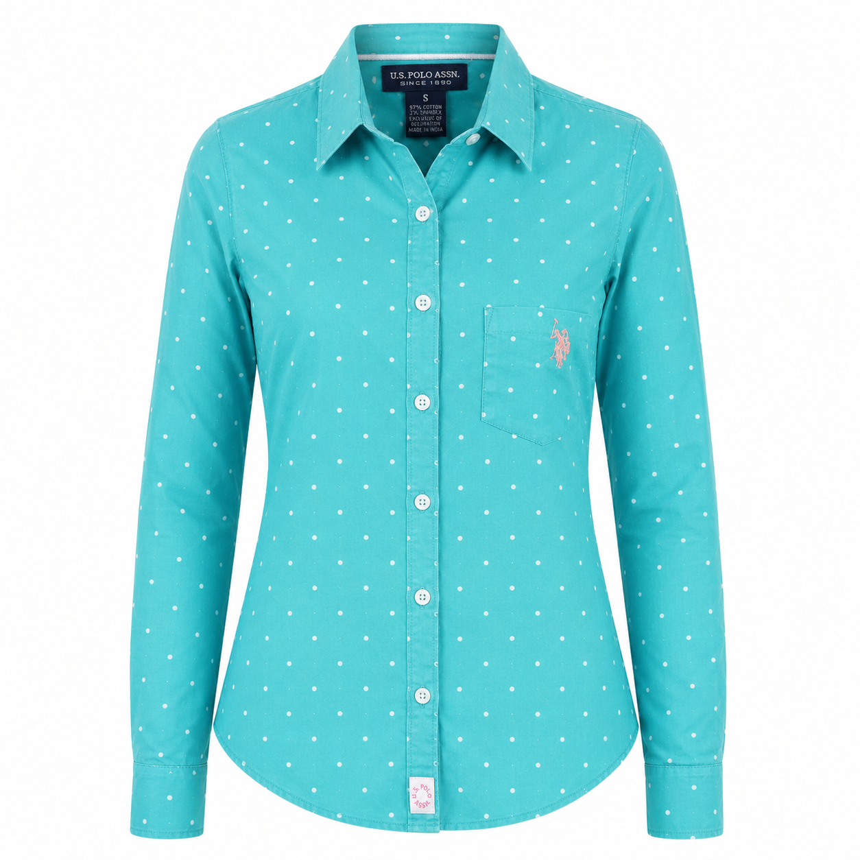 U.S Polo Assn Striped Poplin Long Sleeve Shirt