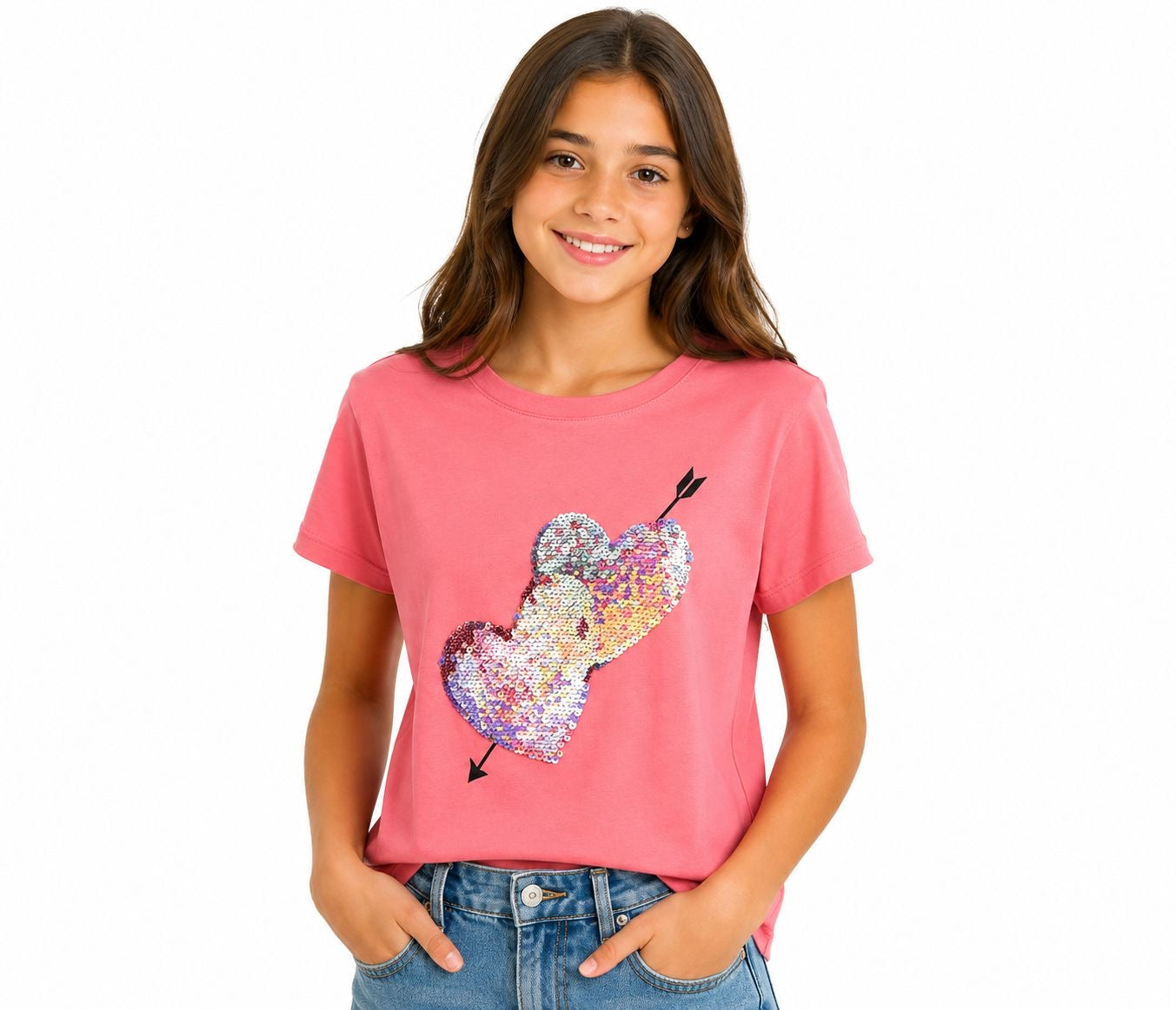 GAP-Pink short-sleeved t-shirt for girls