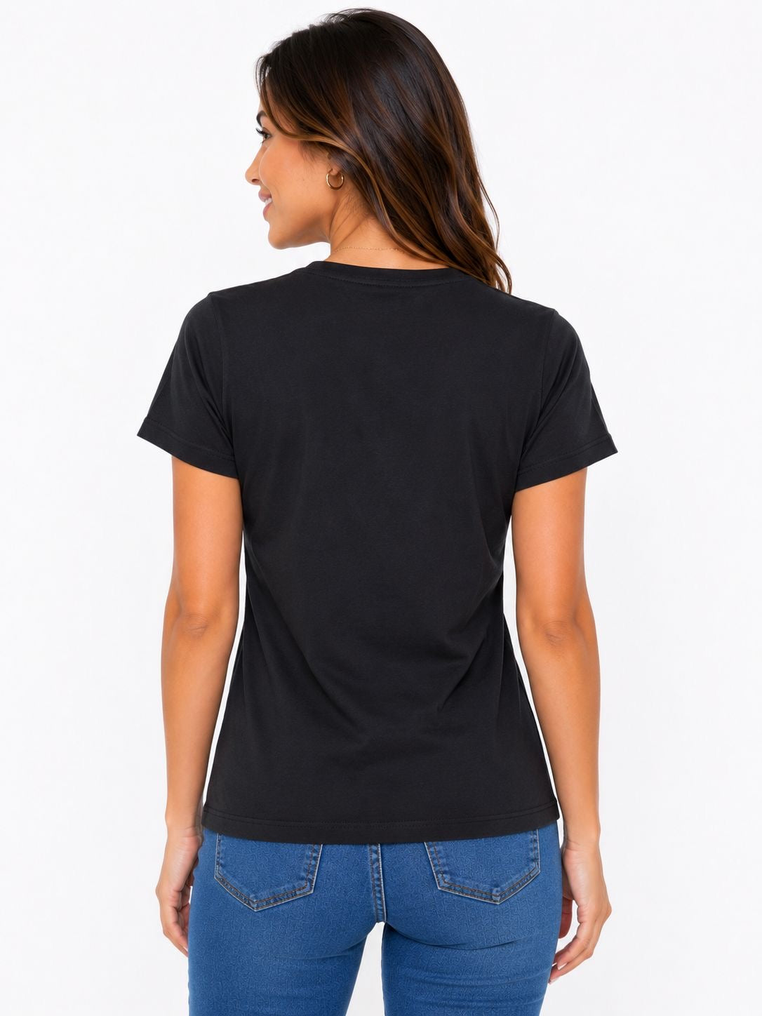VIVID-T-shirt for women in black from the Vivid brand
