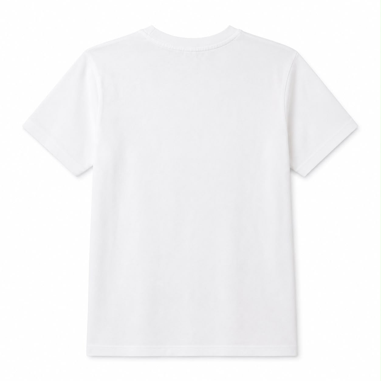 Notations White round neck and short sleeve t-shirt