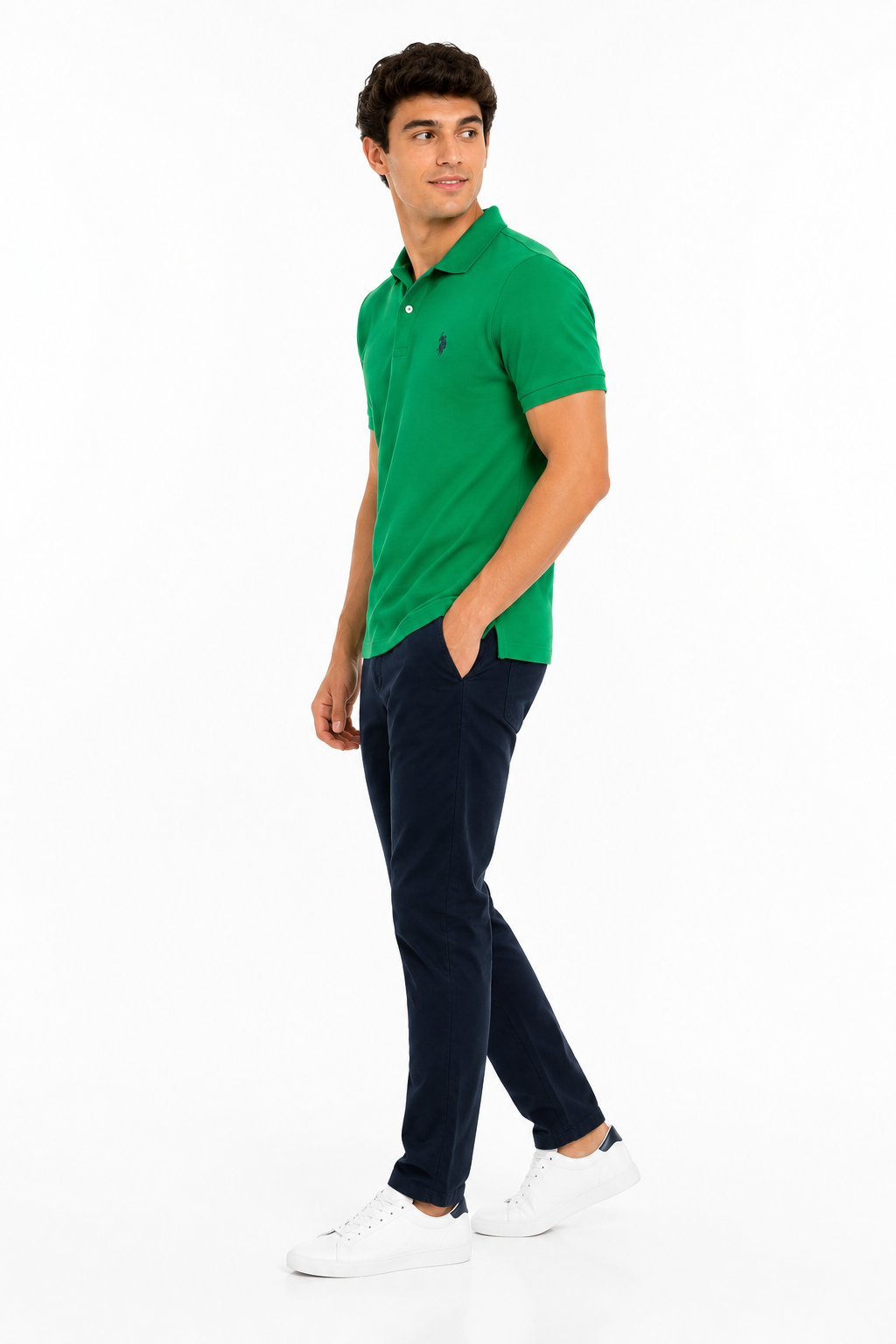 U. S. Polo Assn-Green polo shirt of the brand U.S. Polo Assn