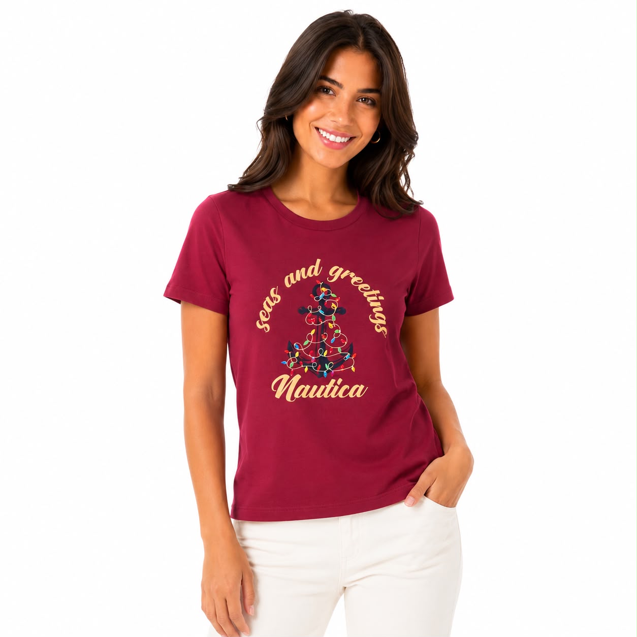 Náutica Sea & Greetings Foil Graphic T-Shirt