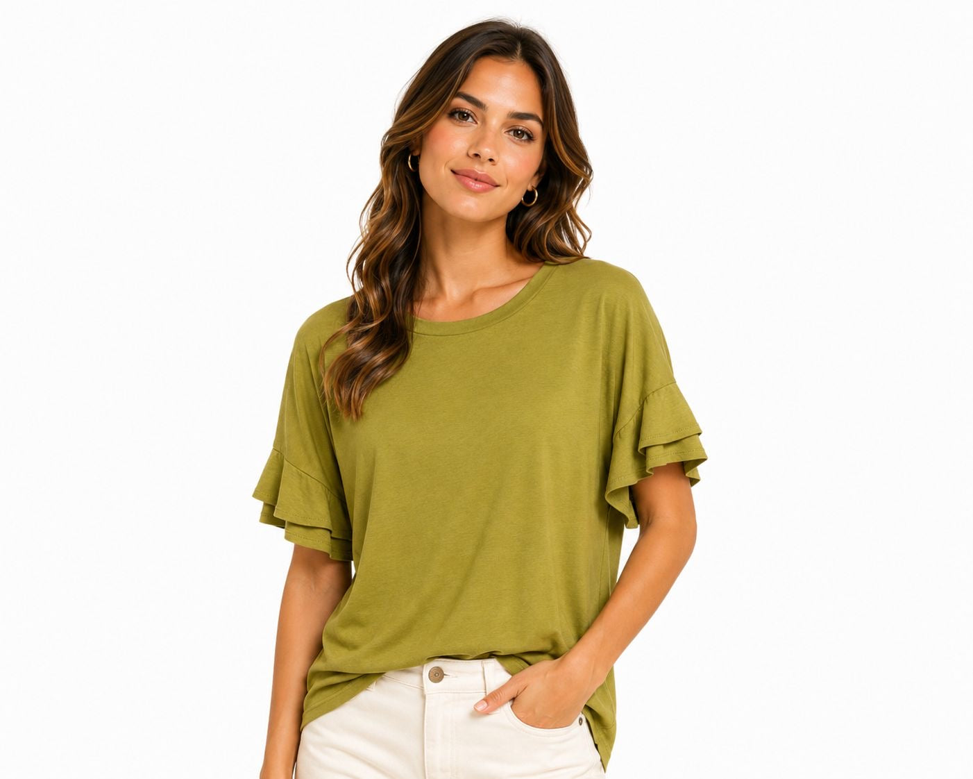 Michael Kors-Olive green short-sleeved t-shirt from the Michael Michael Kors brand