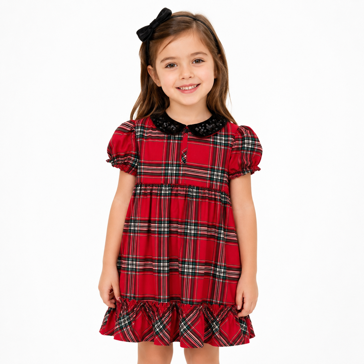 Epic Threads red plaid Christmas dress