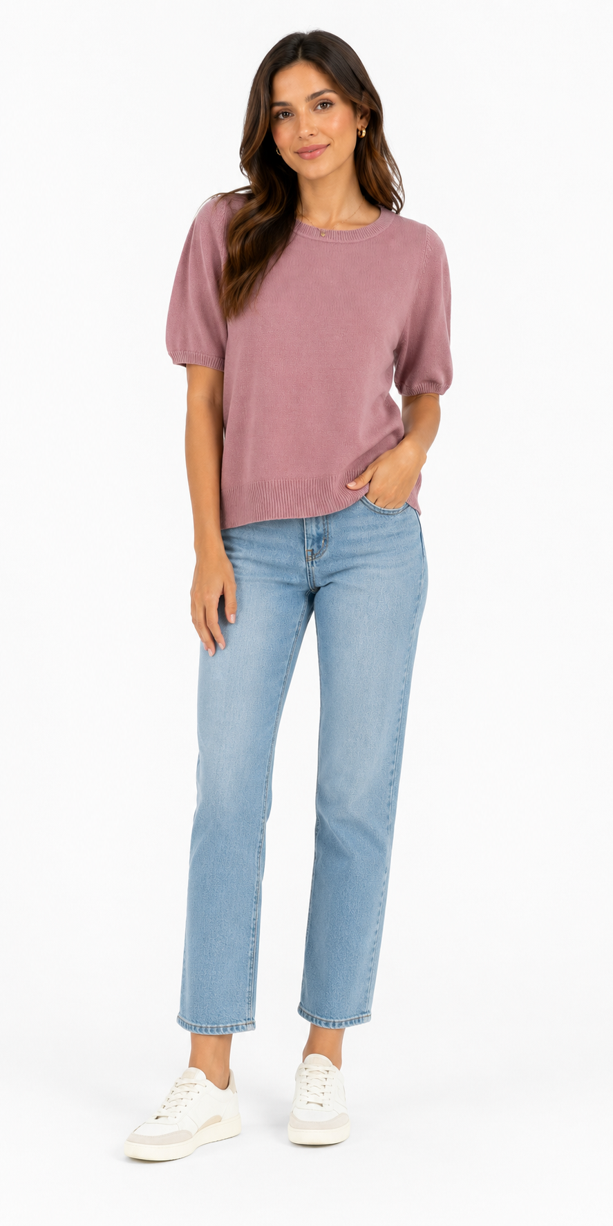 LA VILA MILANO-Short-sleeved fine knit sweater from La Vila Milano